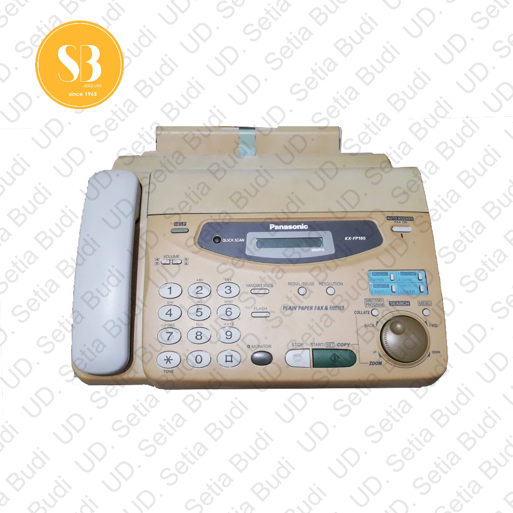 Mesin Facsimile Fax HVS Panasonic KX-FT31 Putih Asli Jepang Baru