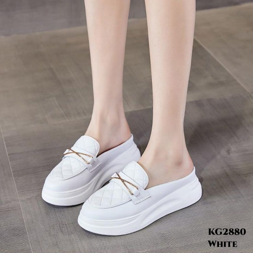 WYN SEPATU SNEAKERS SLOP WEDGES FASHION KOREA KG2880