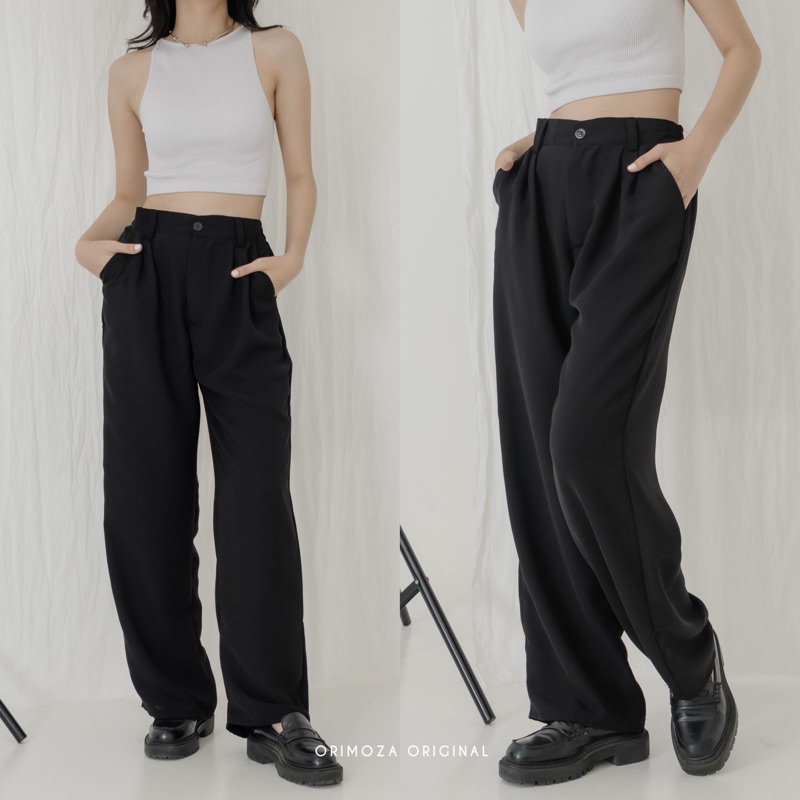 Celana Kulot Loose Pants Trousers Wanita