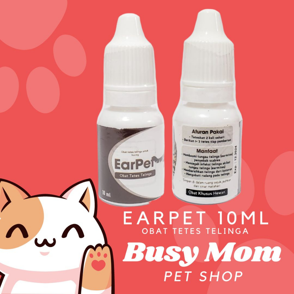 EarPet 10ml - Earvhy 30ml Obat Tetes Telinga Kucing Anjing 10 ml 30 ml