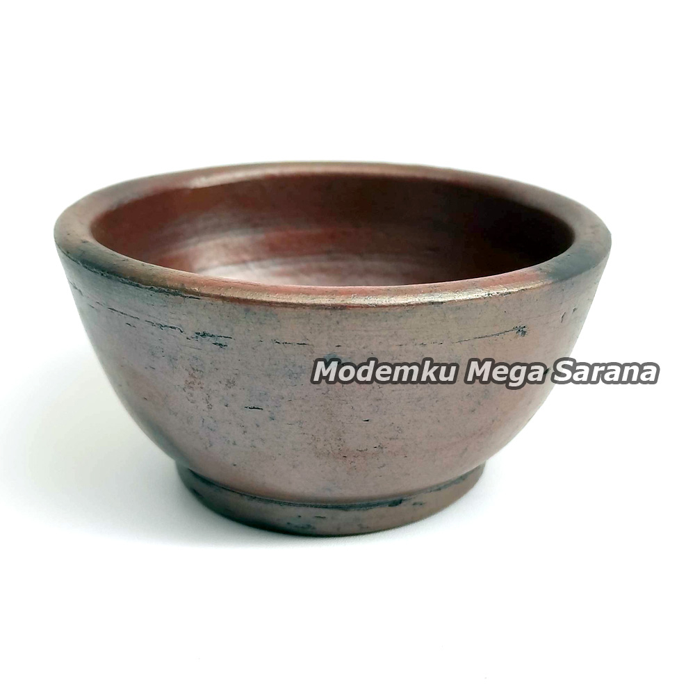 Mangkok Tanah Liat Asli Gerabah Gelas Mangkok Dawet Khas Tradisional - D 10 cm
