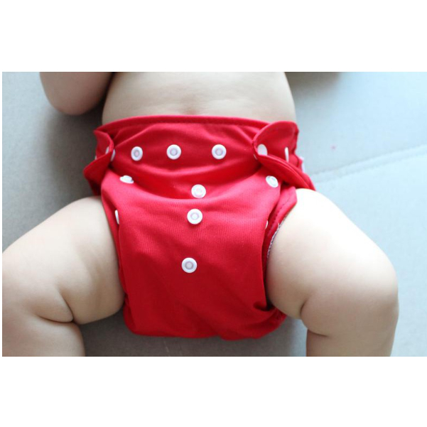 Popok Kain Bayi Berkancing Warna Polos / Popok Kain Bayi Dapat dicuci