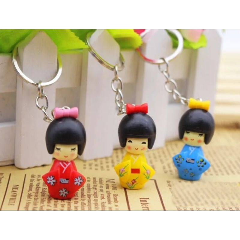Gantungan kunci kimono jepang gantungan kunci geisha jepang SOUVENIR gantungan kunci japan souvenir