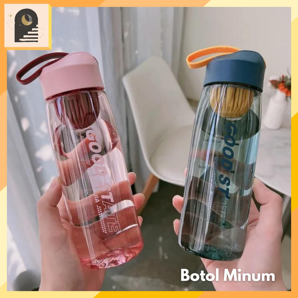 Botol Minum Unik Botol Minum Lucu Rounds Simple Kapasitas 500ml Bpa Free