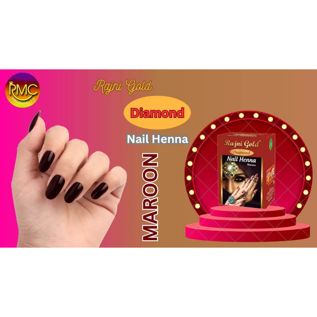 DIAMOND KUTEK / NAIL HENNA TUBE RAJNI GOLD ORIGINAL BPOM - RED NATURAL ORANGE BLACK MAROON PINK - AL-LATIF - AL LATIF HEENA KUKU