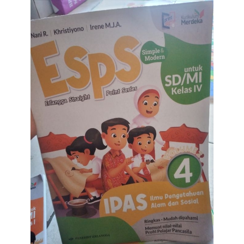 

ESPS IPAS ilmu pengetahuan alam dan sosial untuk sd/mi kelas 4 volume 2