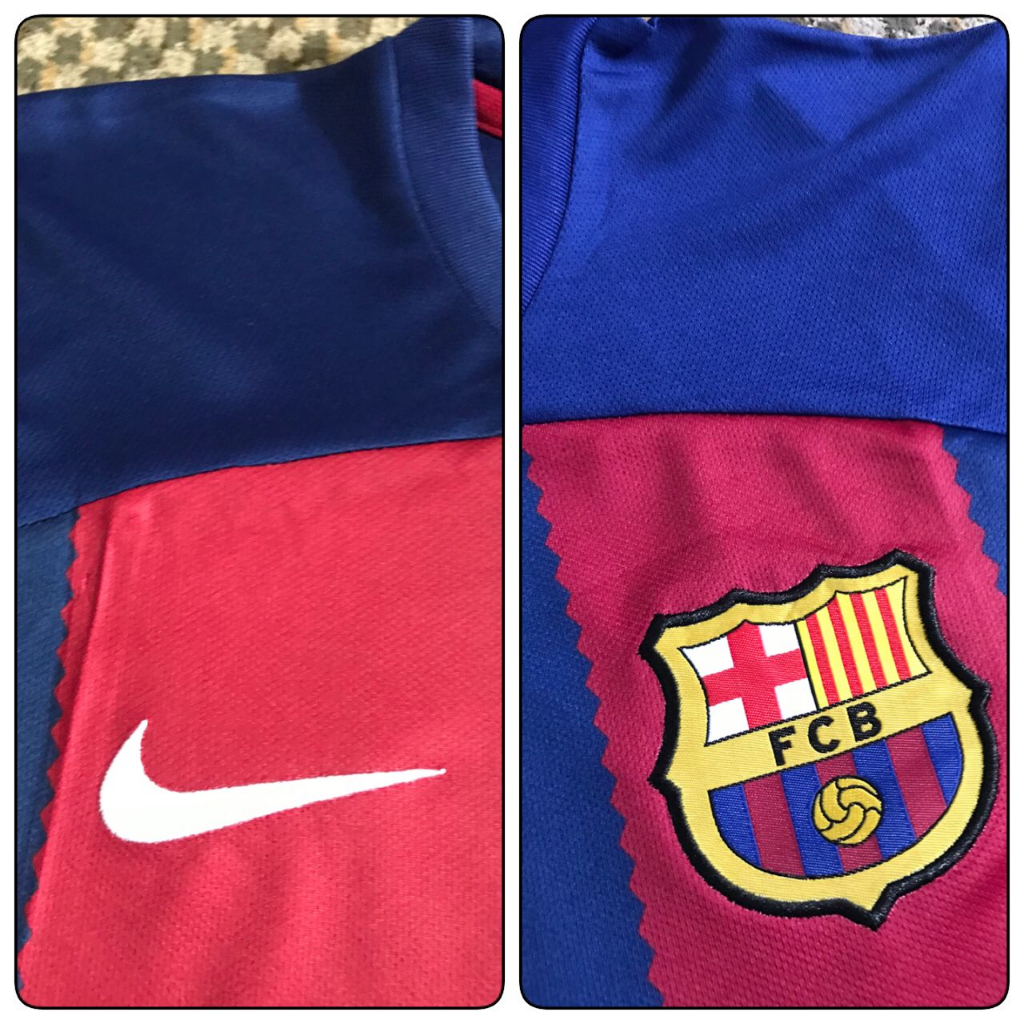 Jersey bola barca home 2023 - 2024 grade ori import go