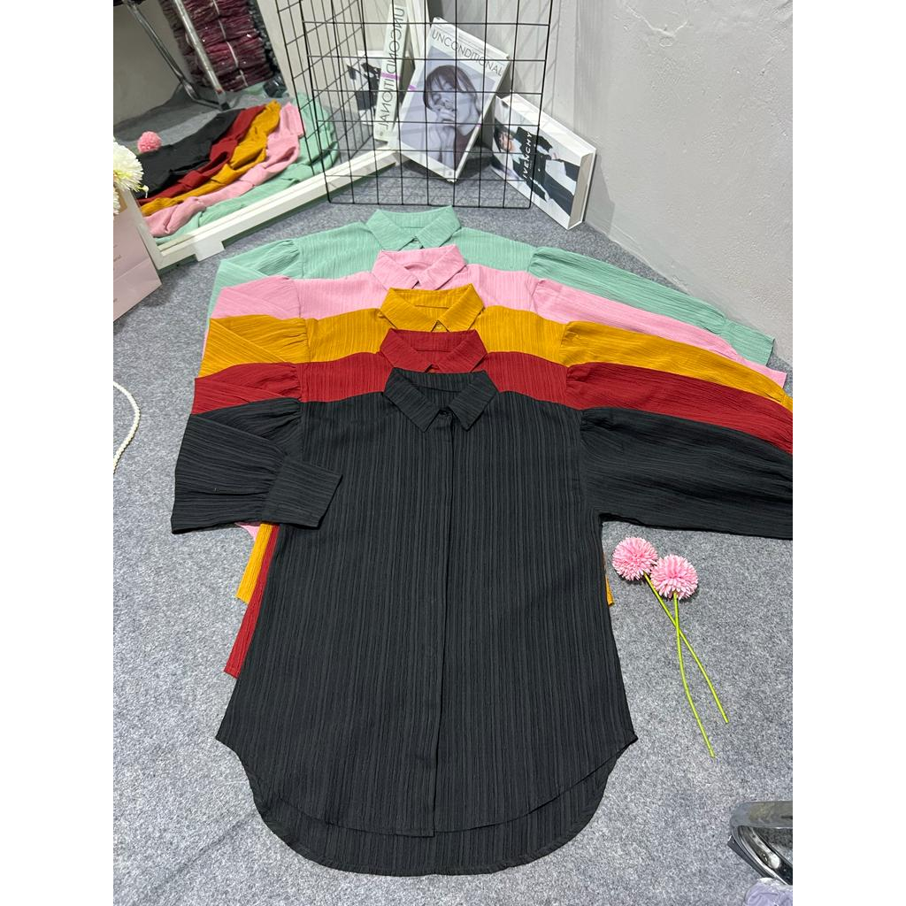 Cherry_ blouse05 | kemeja ladycrush wanita | blouse panjang wanita