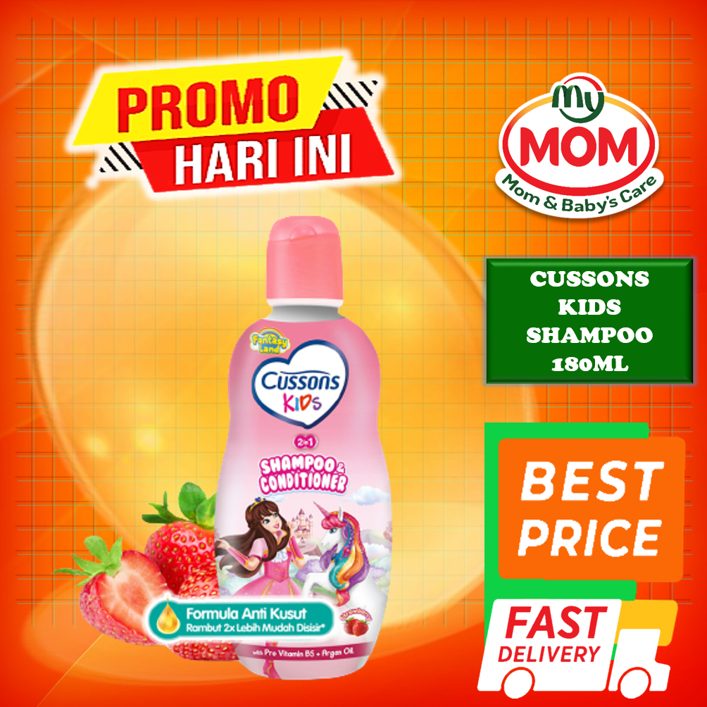 [BPOM] Cussons Kids Shampoo 90ml &amp; 180ml / Cussons Shampo Anak 180 ml &amp; 90 ml / MY MOM