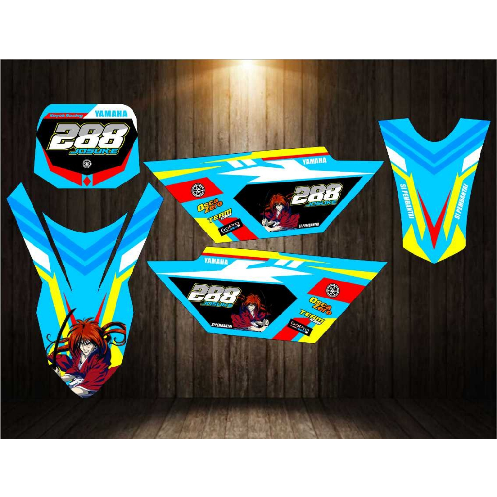 Decal YZ85Desain Custom (CRF,KLXBF,WR 155,KLX Old,Dtracker,YZ85)