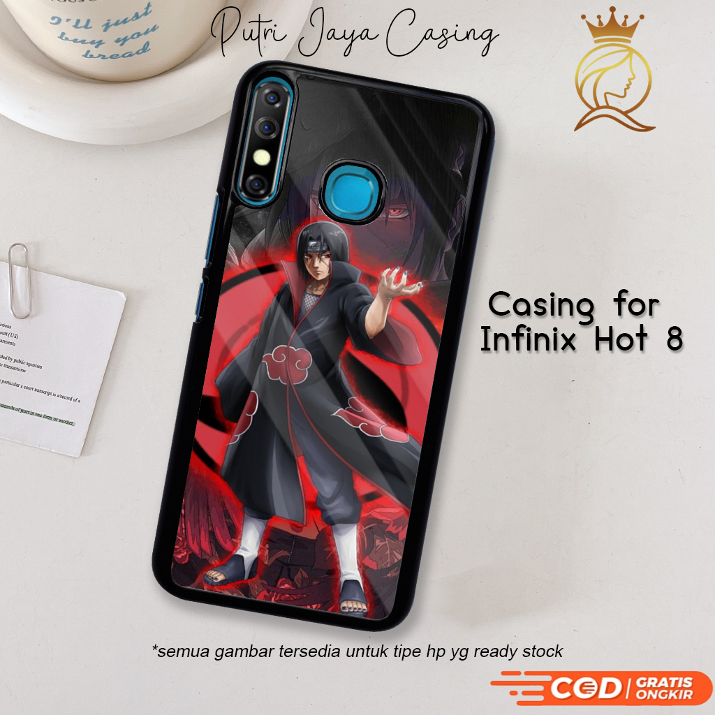 Case Hp Infinix Hot 8 Casing Infinix Hot 8 Motif ANIMEITACHI Casing Terbaru Case Karakter Lucu Keren