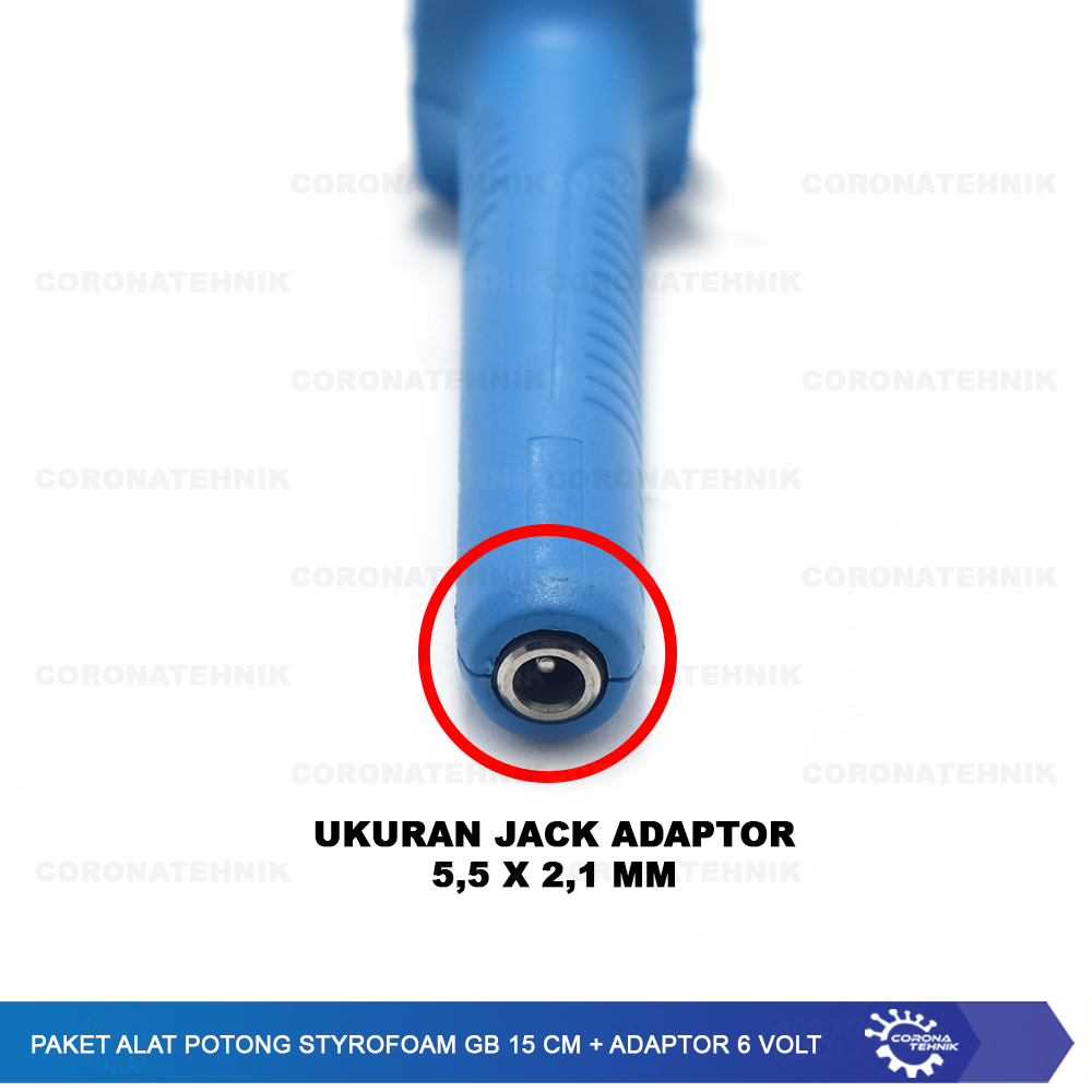 Adaptor 6 Volt + Paket Alat Potong Styrofoam GB 15 cm