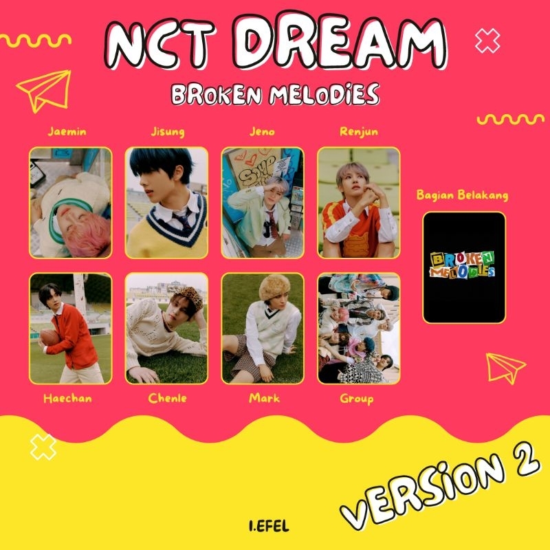 PHOTOCARD NCT DREAM PC NCT DREAM BROKEN MELODIES PREMIUM -I.EFEL-