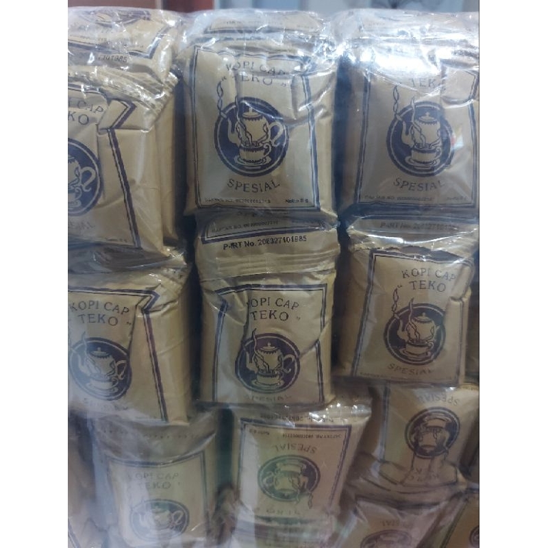 

kopi tanpa gula cap teko kemasan plastik khas bogor isi 15 & 30