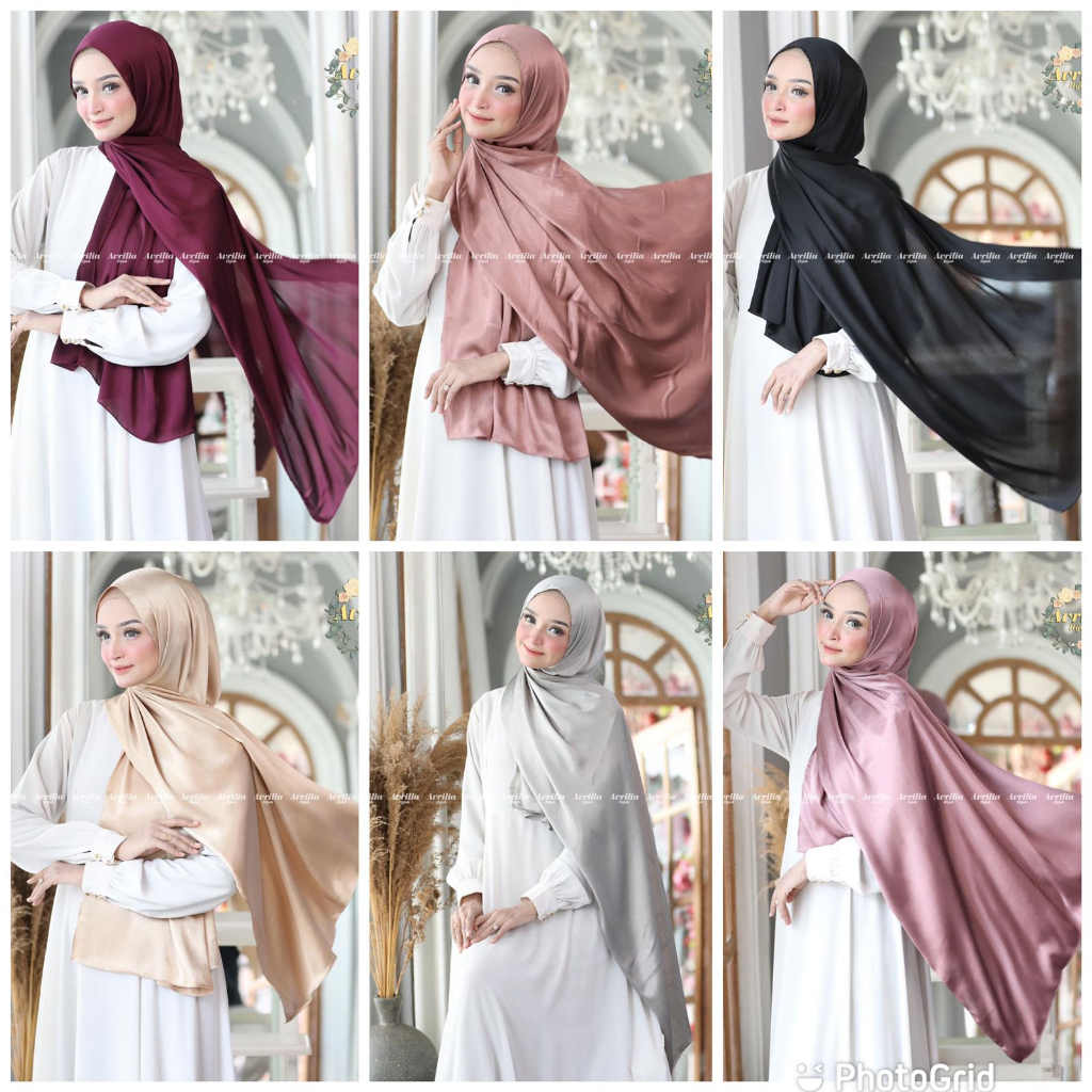 Pashmina Cradenza Silk Premium / Hijab Pashmina Panjang