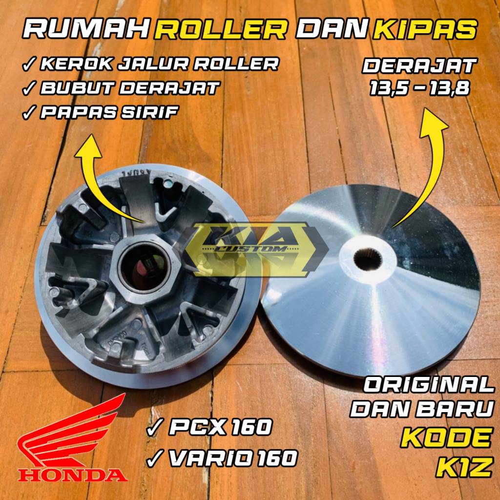 PULLEY SET VARIO 160 PCX 160 RUMAH ROLLER RACING CUSTOM VARIO 160 PCX 160
