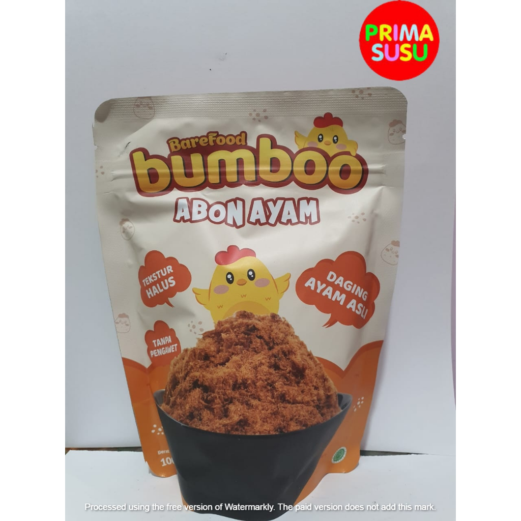 BareFood BUMBOO Abon Sapi, Ayam 100gr