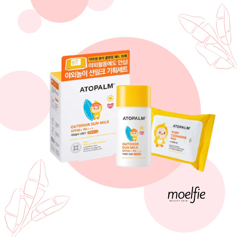 [READY STOCK] ATOPALM OUTDOOR SUN MILK WATERPROOF SUNSCREEN SPF50+ PA+++ 55g