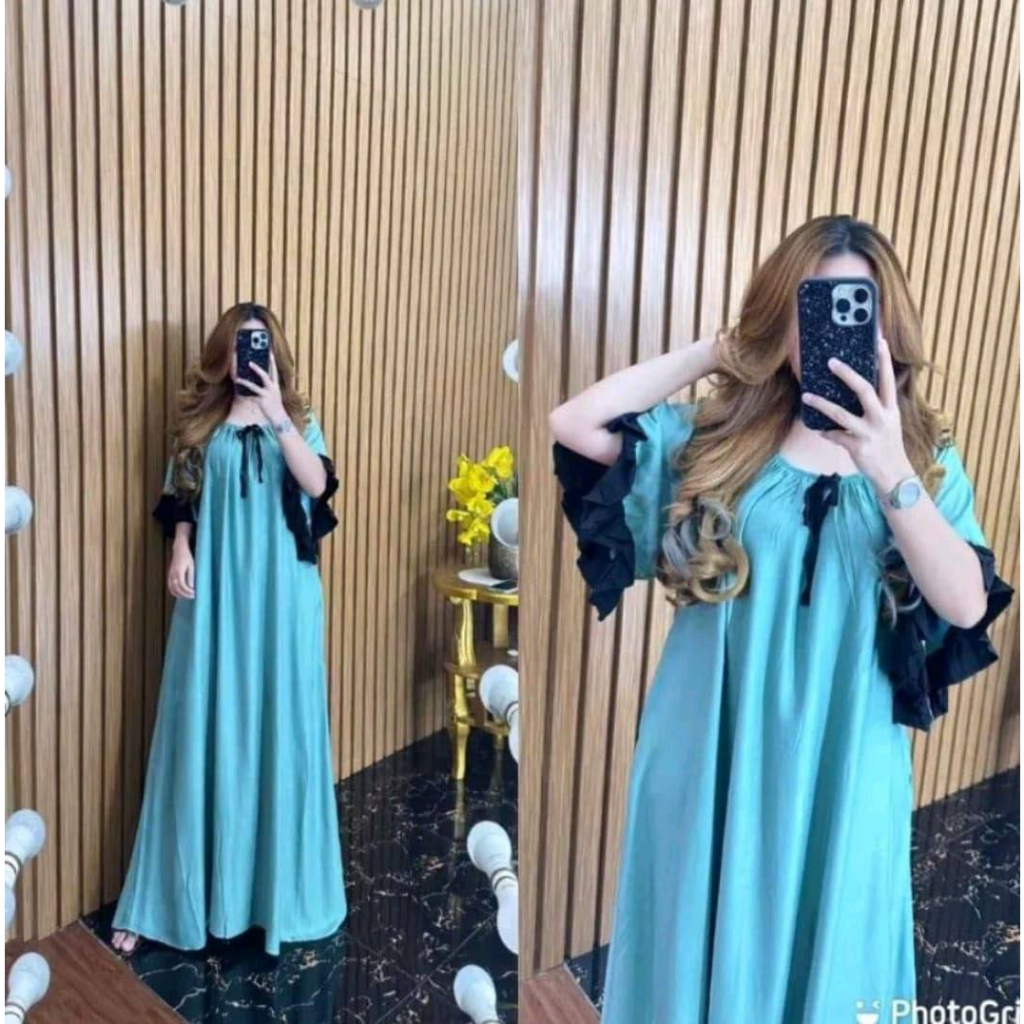 lalisa longdress rayon polos