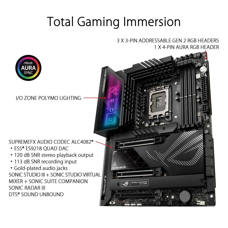 Asus ROG Maximus Z790 Hero - ATX Motherboard LGA 1700 DDR5