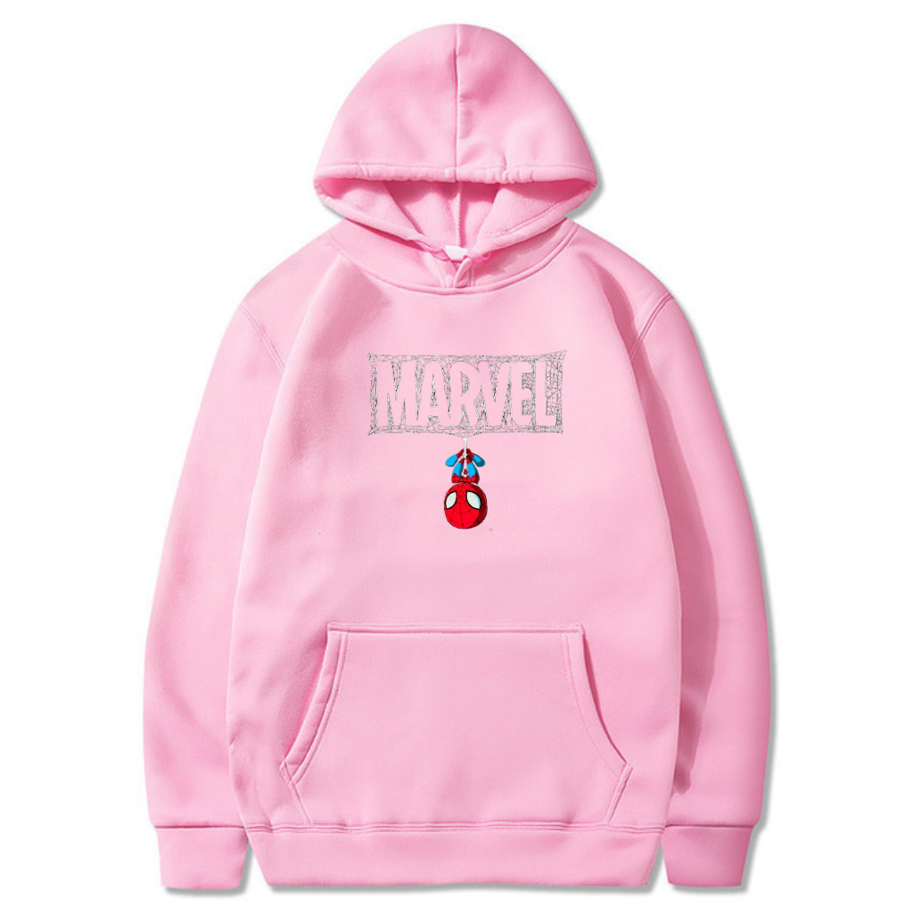 Hoodie Marvel Spider Man Unisex Pria Dan Wanita Size M-XXL