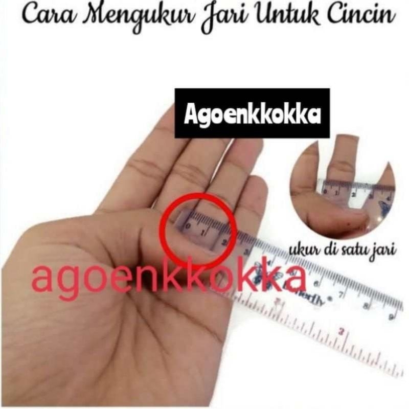 Cincin cutting ukuran 17 hitam kokka kaokah