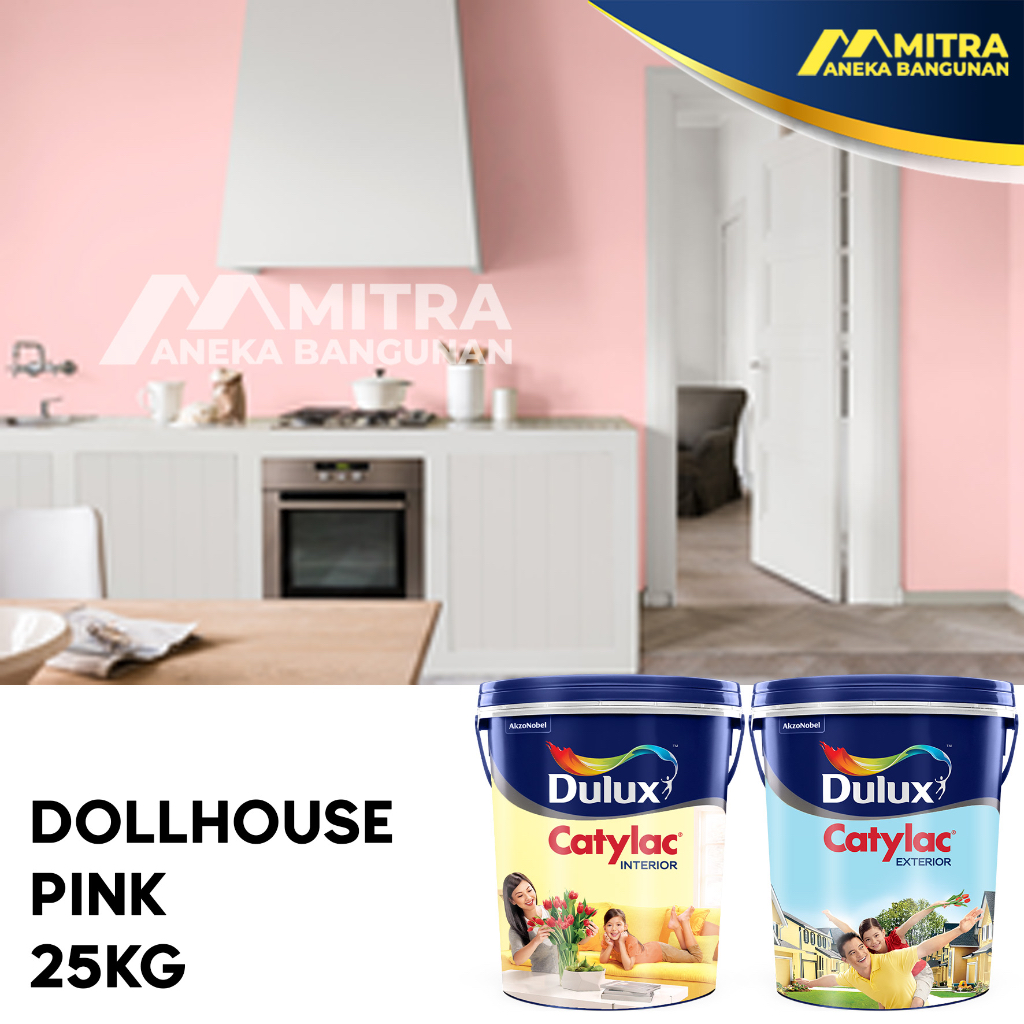CAT TEMBOK DULUX CATYLAC INTERIOR EXTERIOR 25KG PAIL / DOLLHOUSE PINK