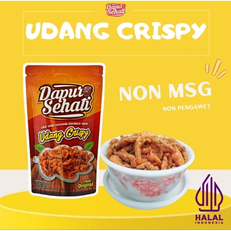 Dapur Sehati Udang Crispy 80 gr/Udang Kering