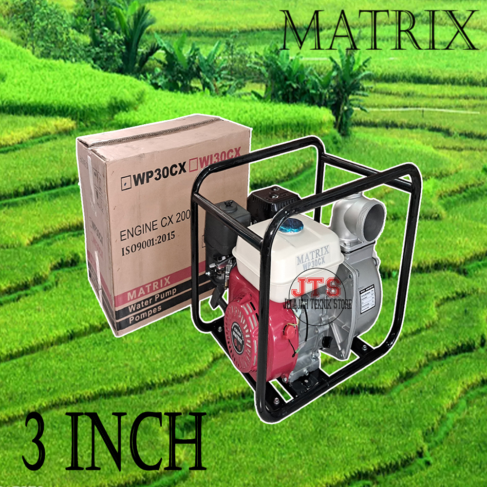 Pompa Air Sawah Portable Alkon WP30CX Water Pump 3" 8.0HP Pompa Alcon Mesin Bensin Pompa Sedot Air S