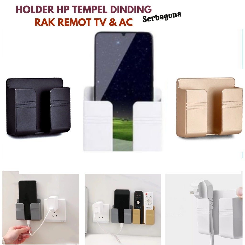 RAK Holder Gantung Tempel Phone Holder Charger Multifungsi Murah Pandawajayaacc