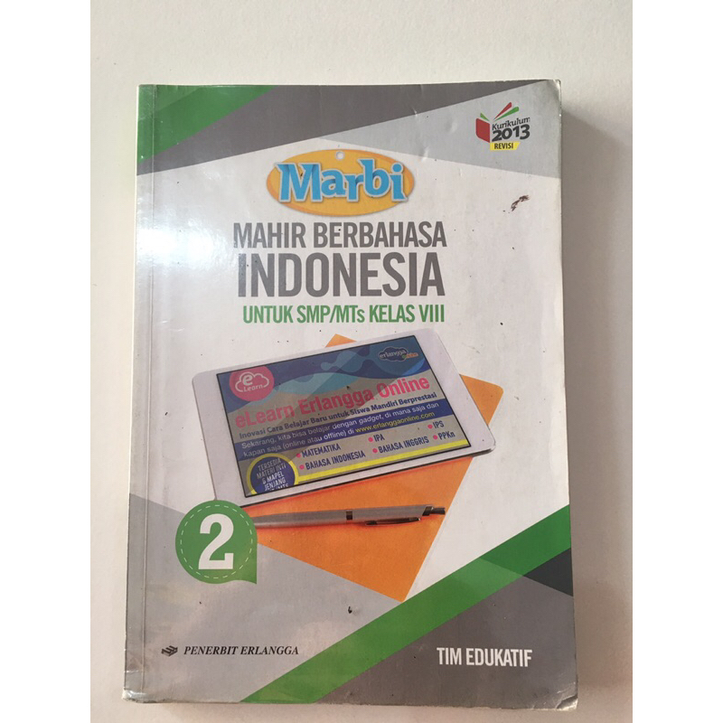 Buku Marbi Mahir Berbahasa Indonesia untuk SMP / MTs kelas 8 Erlangga Preloved