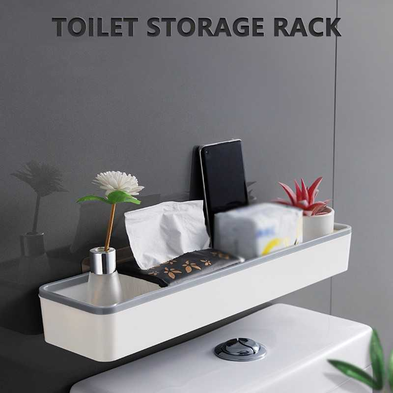 Rak Dinding Kamar Mandi Organizer Rack Stable and Firm 41.5cm Tempat Penyimpanan Peralatan Kamar Mandi
