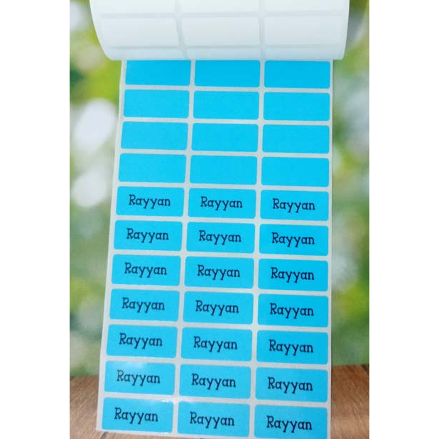 

Label Nama Import Waterproof Polos BLUE