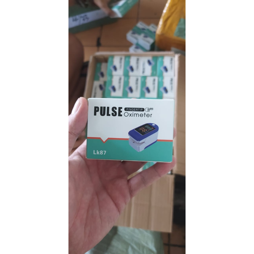 Pulse Oximeter Fingertip LK87 ORI Alat Ukur Saturasi Oksigen Jantung