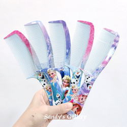 ✿ELYSABETHME✿  Sisir rambut singel karakter frozen lucu untuk anak dan dewasa