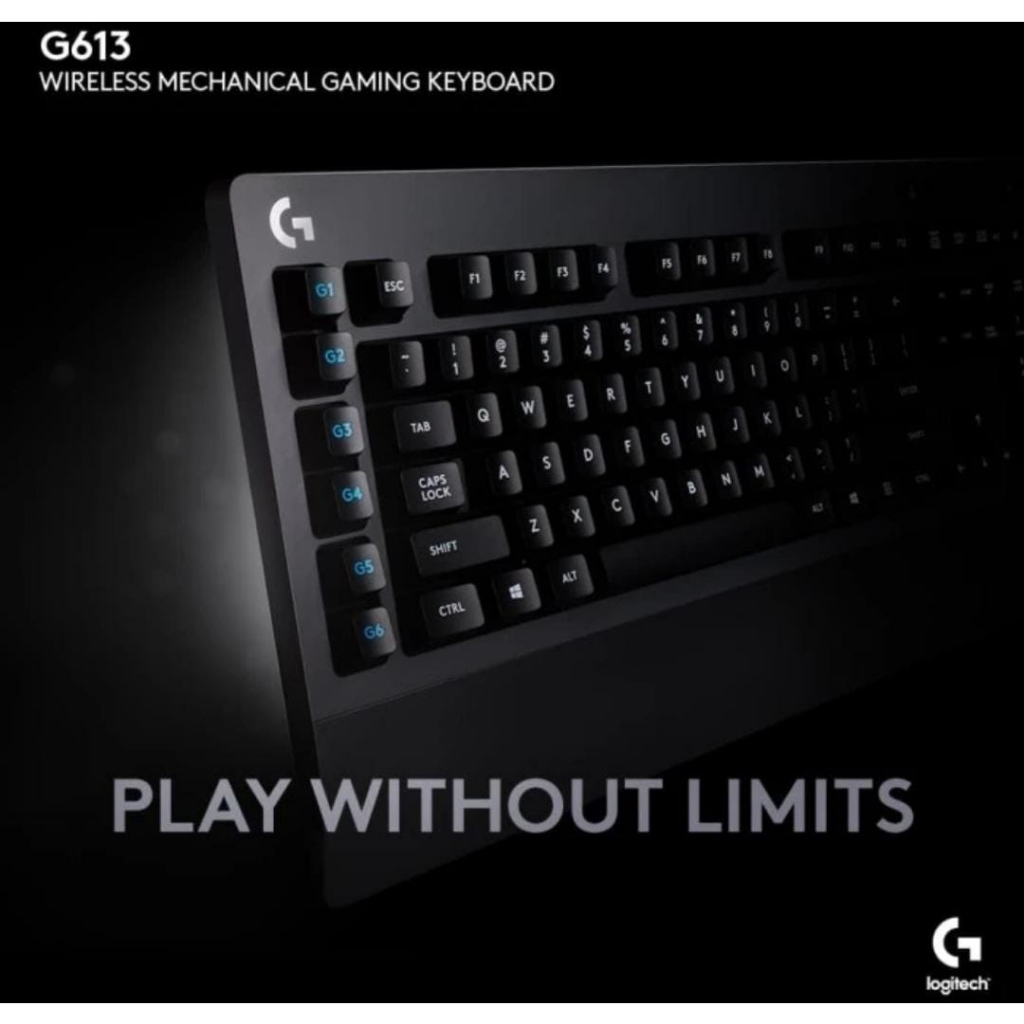 Logitech G613 Keyboard Gaming Wireless Mechanical Garansi Resmi Logitech Indonesia