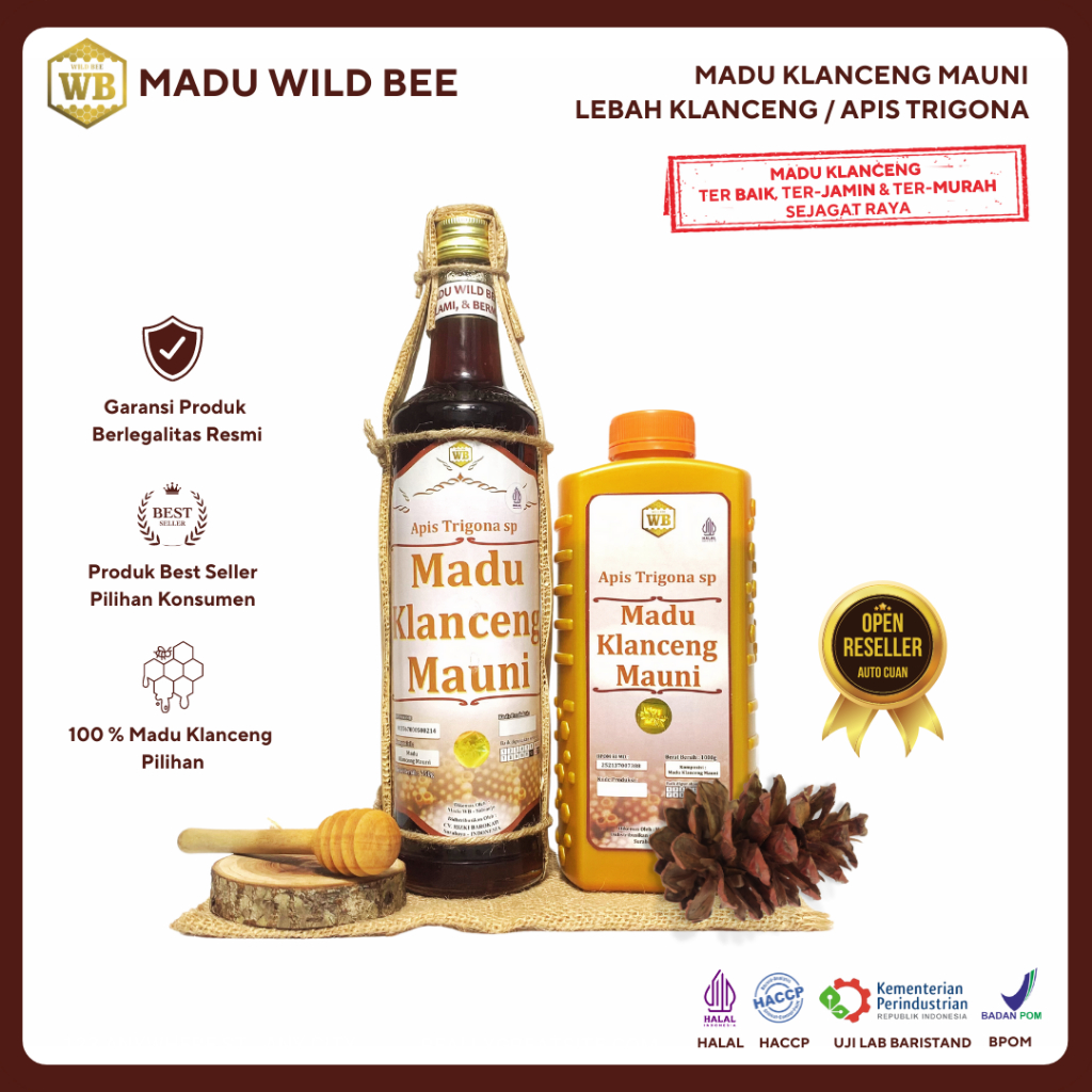 

MADU HUTAN KLANCENG MAUNI ASLI MURNI 100% / Lebah Apis Trigona WILD BEE