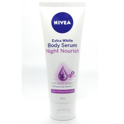 ✿ELYSABETHME✿ 𝓷𝓲𝓿𝓮𝓪 Nivea night nourish body serum pemutih badan tone up instan cerah putih