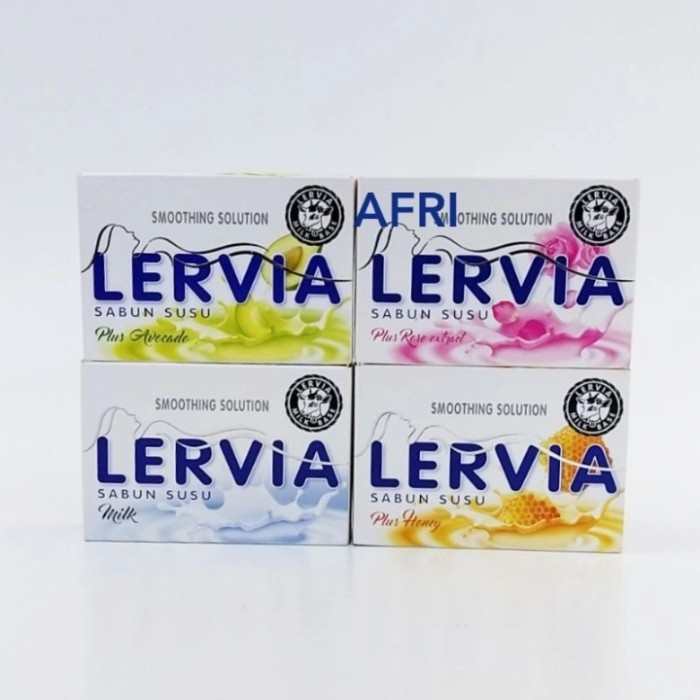 Sabun LERVIA 90gr - Original / Sabun mandi Sinzui Lightening soap / sabun batang / pembersih badan / pemutih badan / dosting / sabun mandi / masker organik / masker wajah / sabun muka / cuci muka