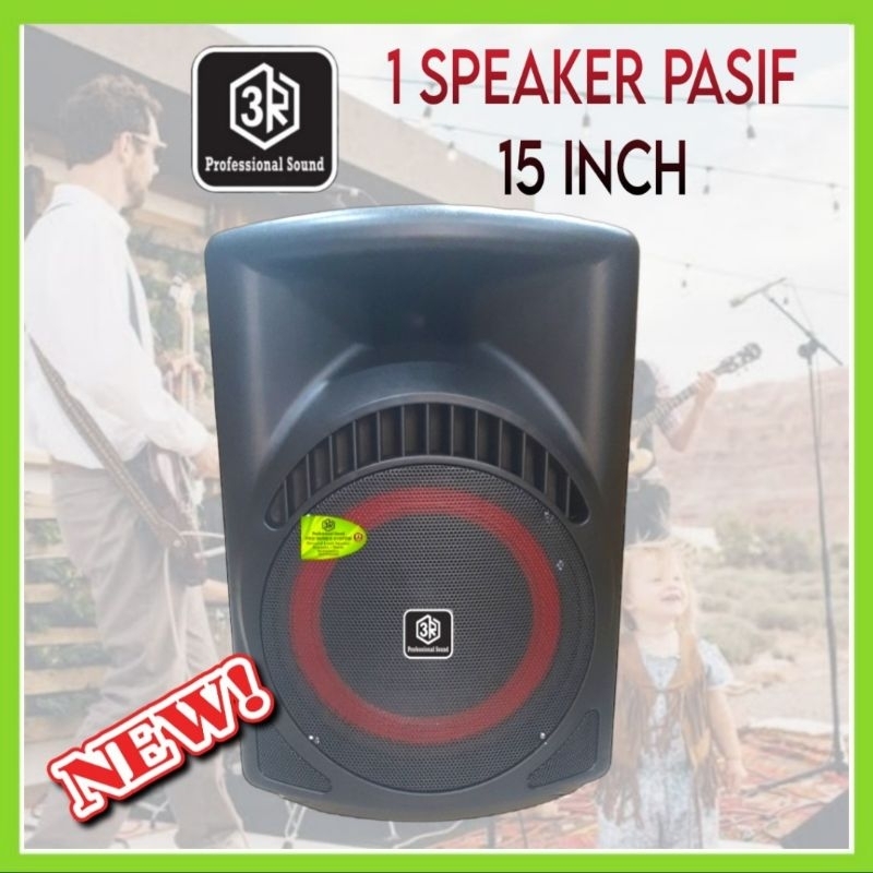Speaker pasif 3R Red Bulls 15 Inch, 900 Watt Karaoke, Indoor, Outdoor