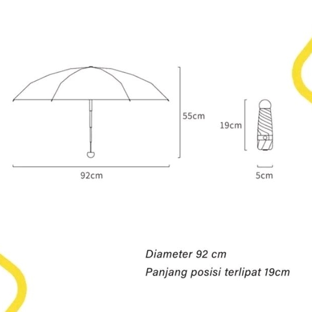 Sablon Payung Lipat Mini Custom Desain Umbrella Hampers