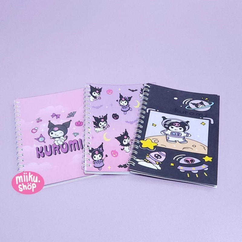 

NOTEBOOK RING / BUKU CATATAN SANRIO KUROMI
