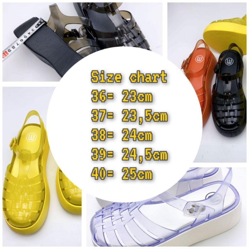 Grosir Meisha Wedges Transparant/Sandal Wedges/Sandal Ala Melisa/Sandal Jelly