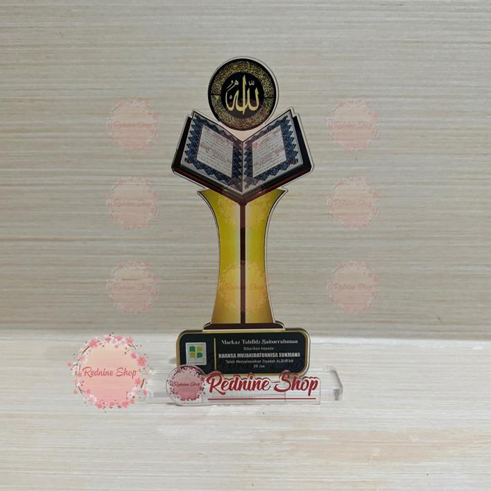 Plakat Akrilik/Piala Akrilik Custom/Piala Juara/Piala Murah/Tahfidz/Piala Lomba/Kado/Hadiah Murah Cu