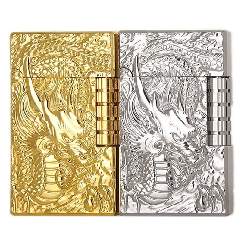 Korek Api GAS Model Dupon Lighter MOtiv Naga / Dragon