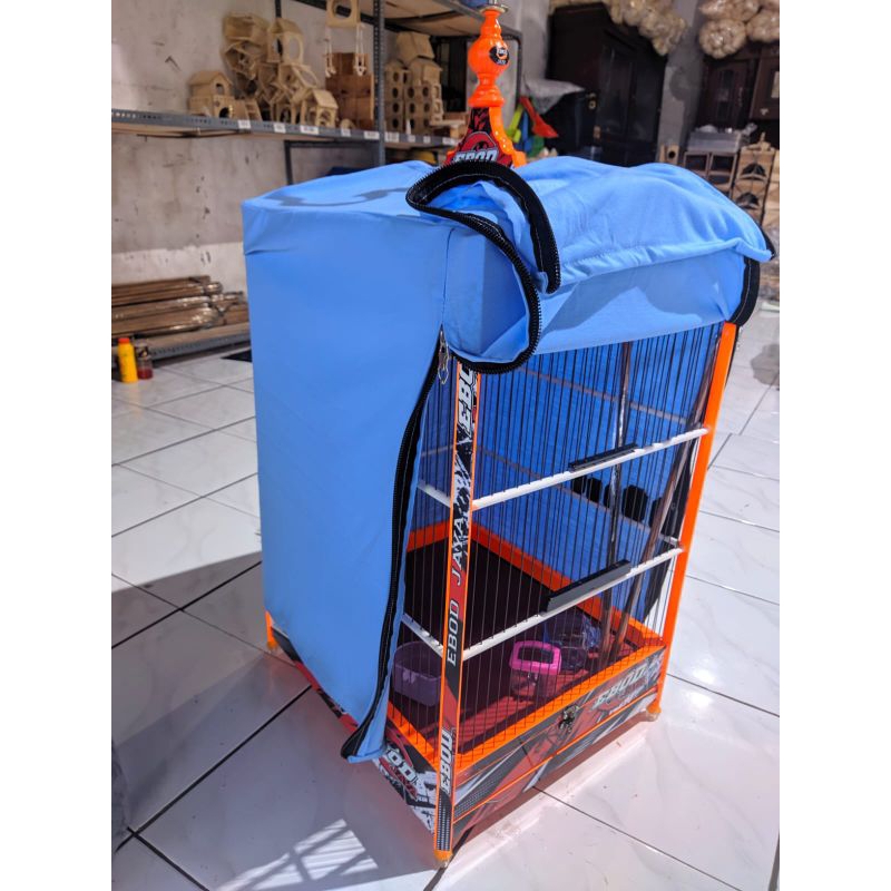 Promo Krodong Sangkar Kotak No.2 Tebal Dobel Resleting Kaos Sangkar Kotak Tebal