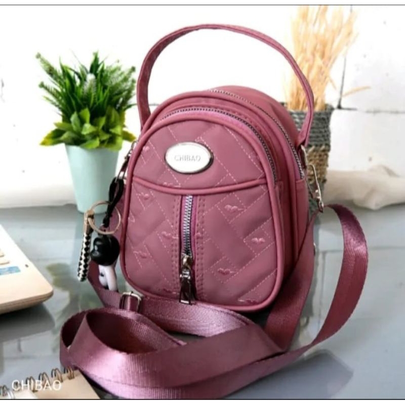 GROSIR BAGS - TAS RANSEL IMPORT CEWEK TERBARU KEKINIAN / TAS CHIBAO 3IN 1 WANITA