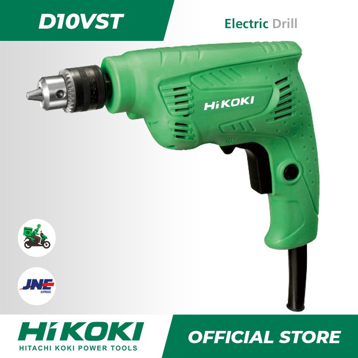 Mesin Bor Besi 10mm Hitachi Hikoki D10VST / Mesin Bor Listrik Tangan Bolak Balik