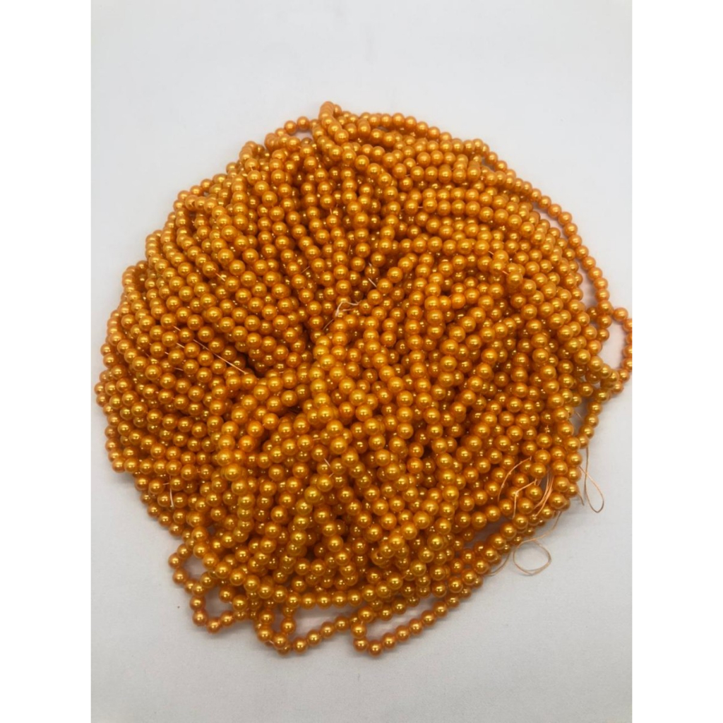 manik mote mutiara ringan 6 mm isi 1pon 450 gram