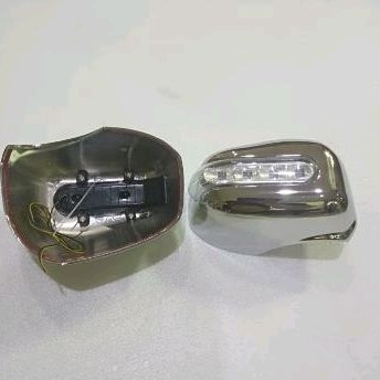 Cover tutup spion all new avanza manual 2012 2013 2014 tipe e / agya lampu chrome crome tempel